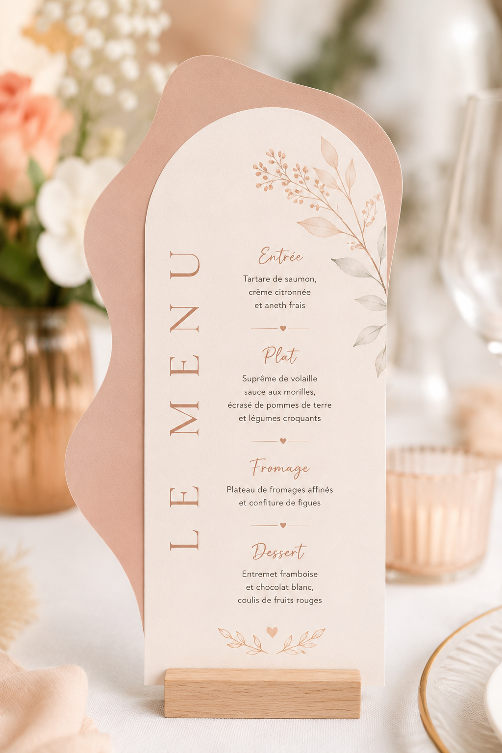 Carte Menu Personnalisée