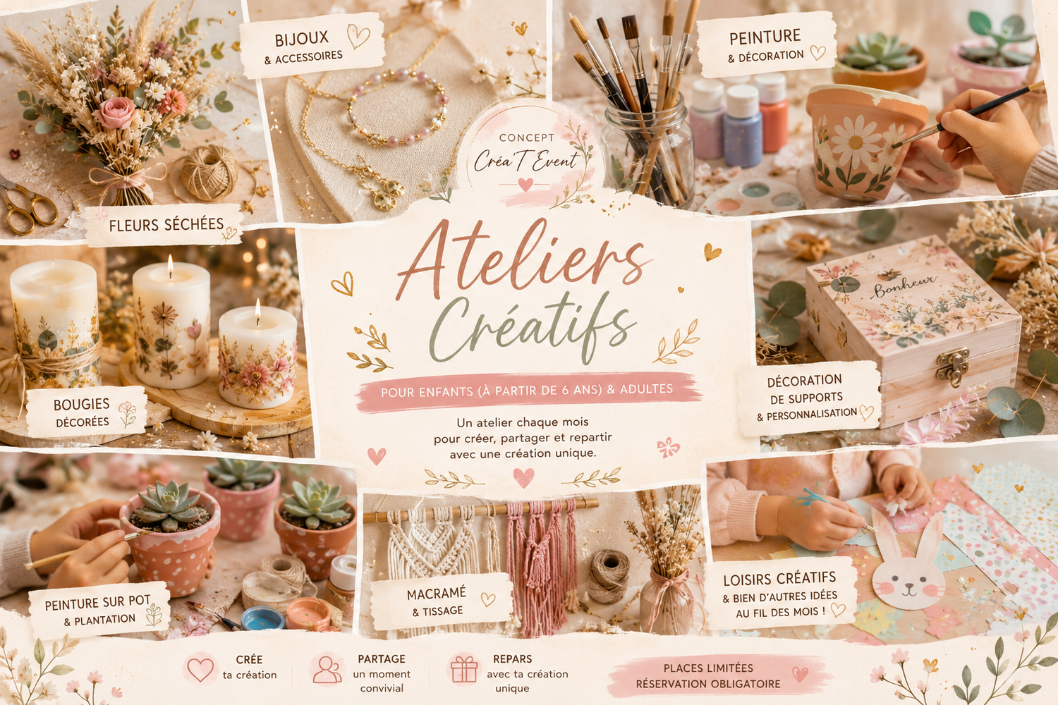Reservation Ateliers créatifs