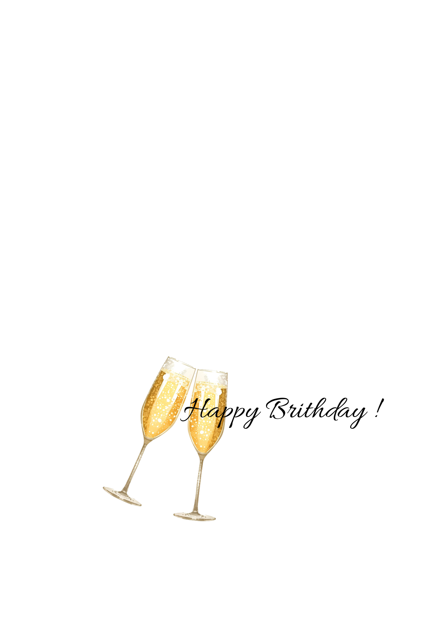 Affiche empreinte anniversaire personnalisée