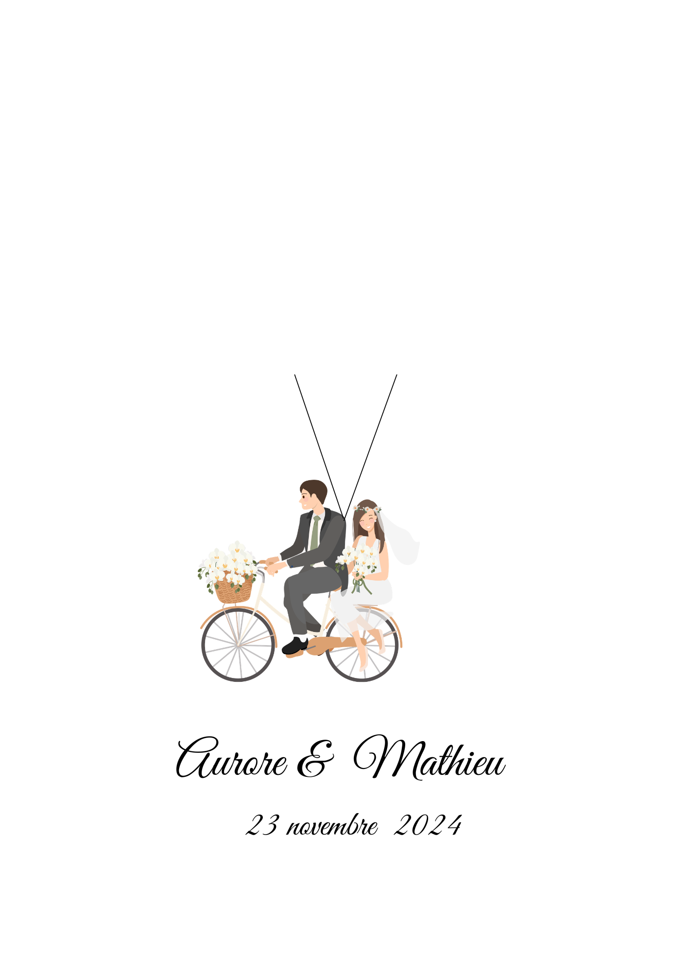 Affiche Empreinte Mariage Personnalisée