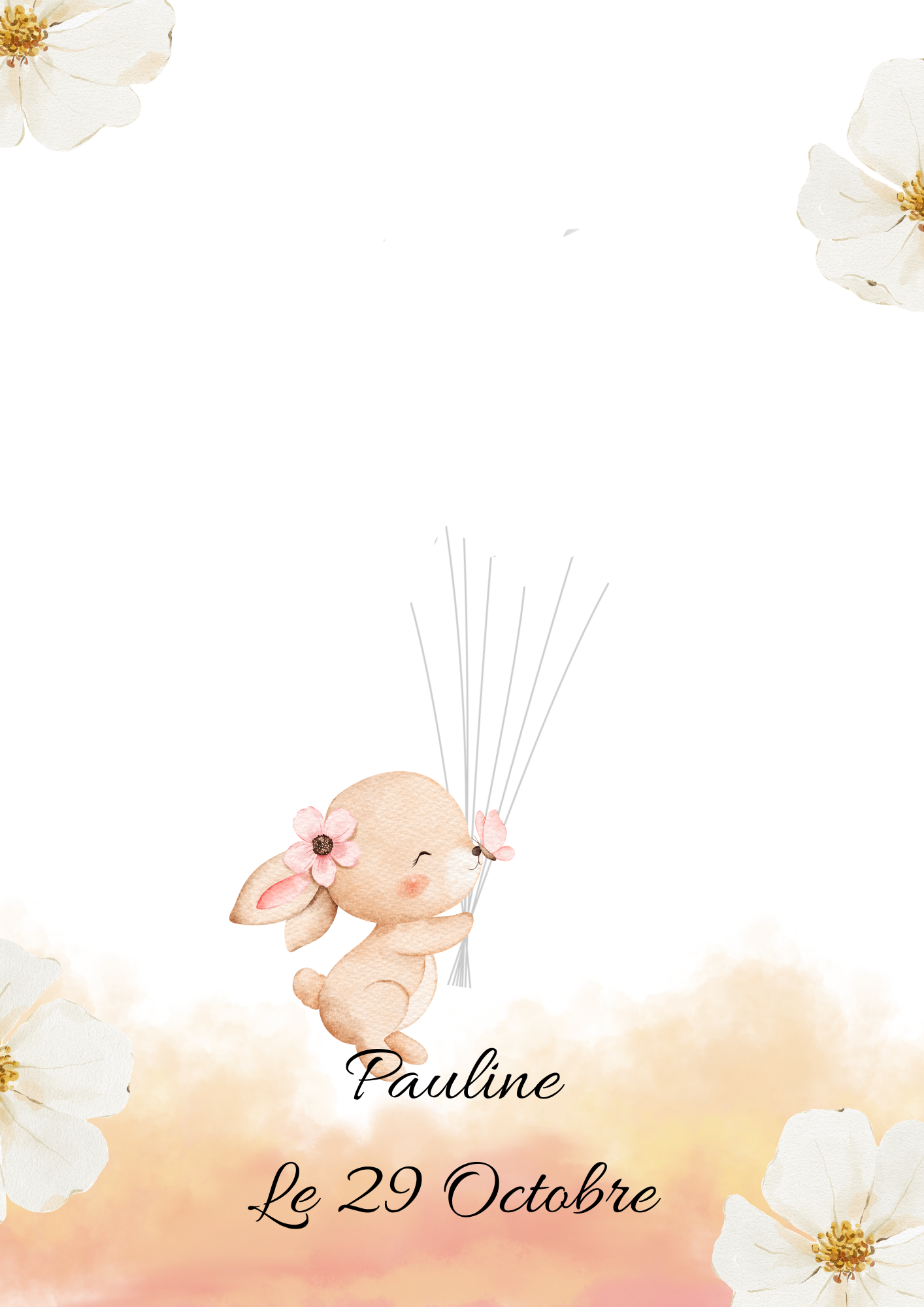 Affiche Empreinte Baptême