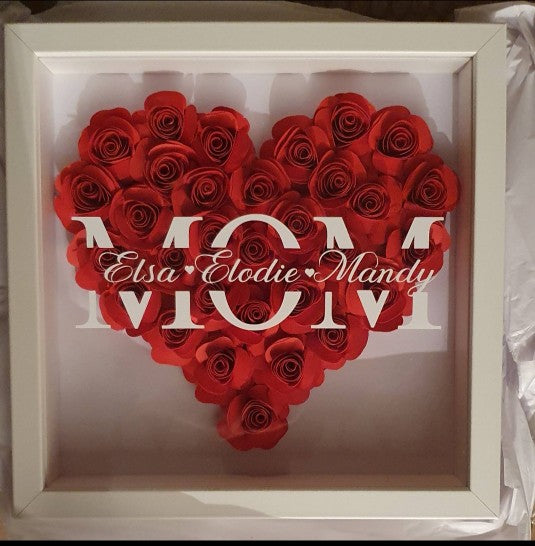 Cadre Fleurs 3D