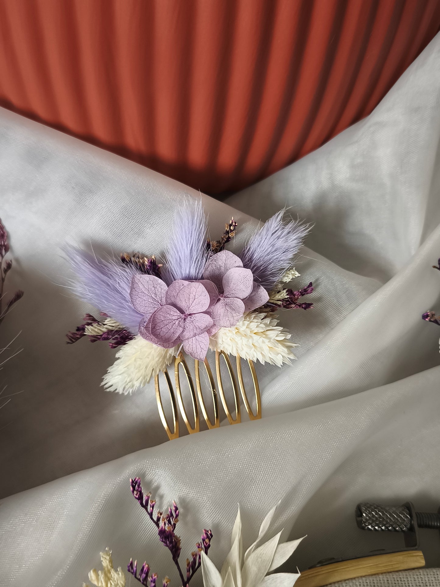 Peigne fleurs sechees et stabilisees