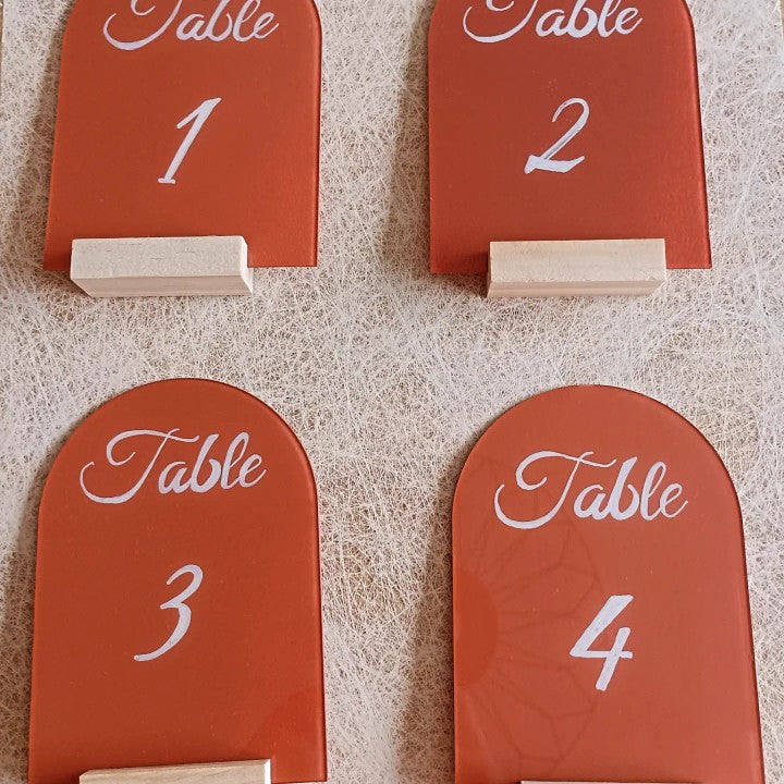 Numéros de table