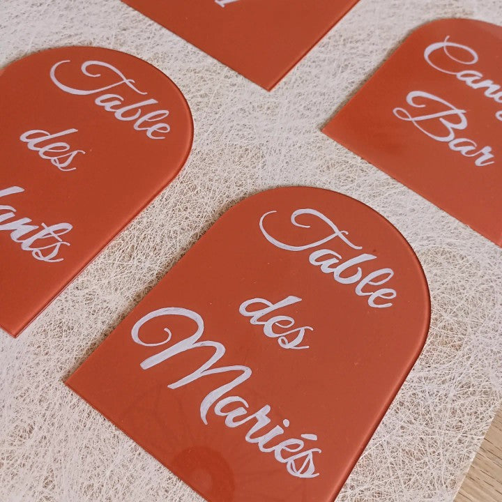 Numéros de table