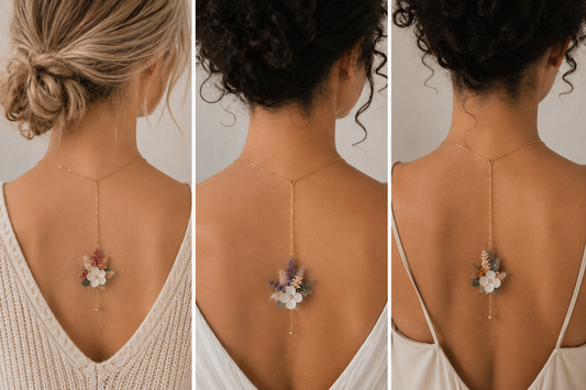 Collier en fleurs séchées