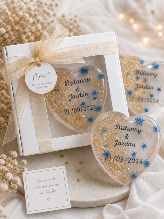 Aimant Mariage Personnalisé en Résine