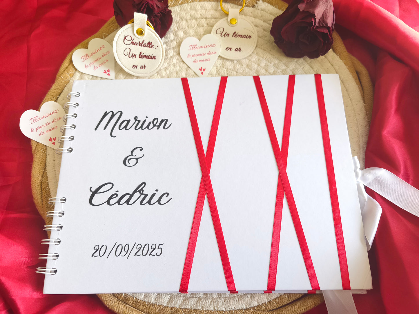 Livre d’or personnalisé pour mariage, baptême & événements